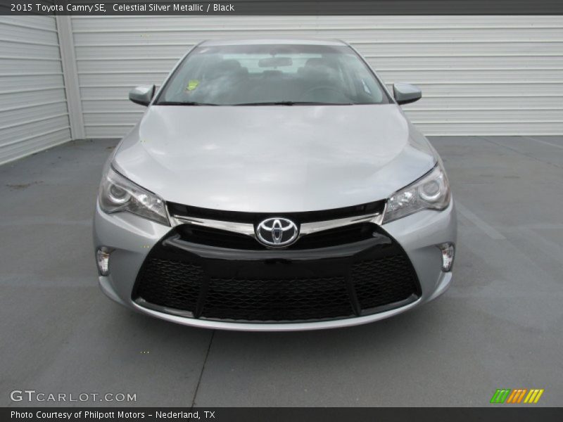 Celestial Silver Metallic / Black 2015 Toyota Camry SE