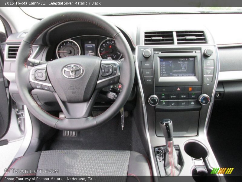 Celestial Silver Metallic / Black 2015 Toyota Camry SE