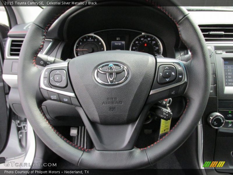Celestial Silver Metallic / Black 2015 Toyota Camry SE