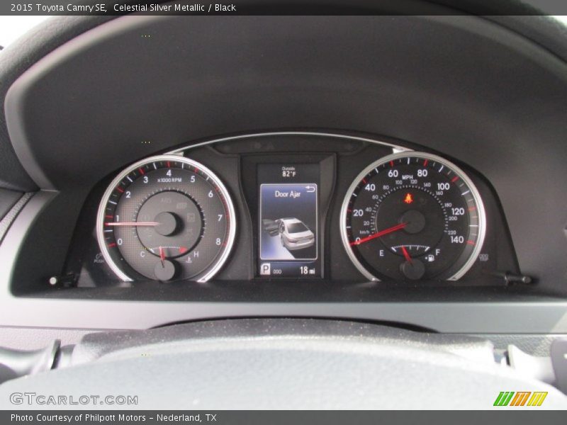 Celestial Silver Metallic / Black 2015 Toyota Camry SE