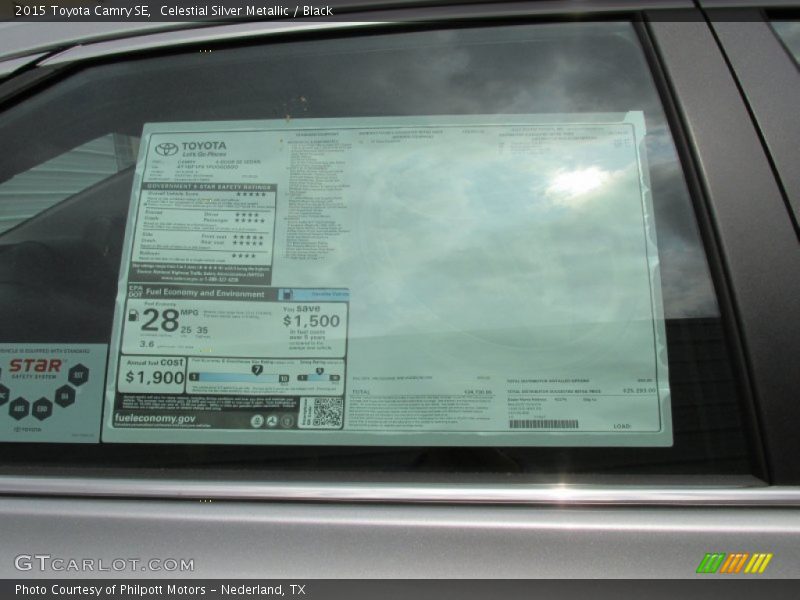 Celestial Silver Metallic / Black 2015 Toyota Camry SE