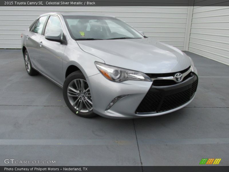 Celestial Silver Metallic / Black 2015 Toyota Camry SE
