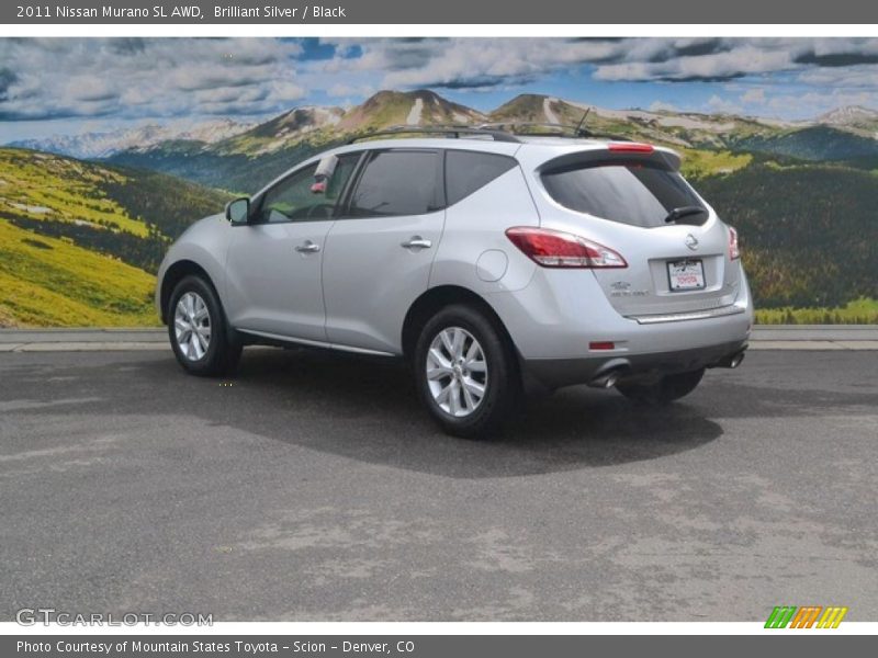 Brilliant Silver / Black 2011 Nissan Murano SL AWD