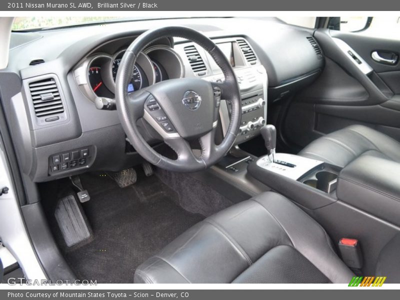 Brilliant Silver / Black 2011 Nissan Murano SL AWD
