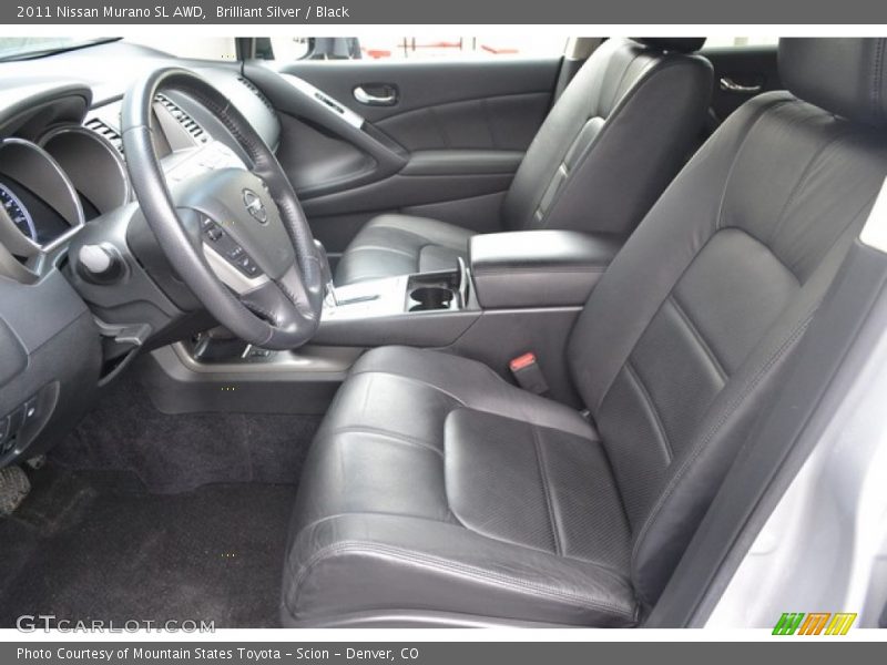 Brilliant Silver / Black 2011 Nissan Murano SL AWD