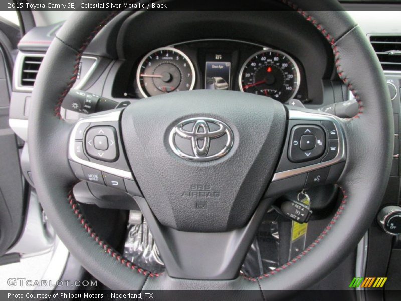 Celestial Silver Metallic / Black 2015 Toyota Camry SE