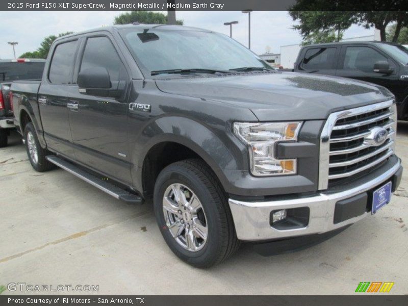 Magnetic Metallic / Medium Earth Gray 2015 Ford F150 XLT SuperCrew