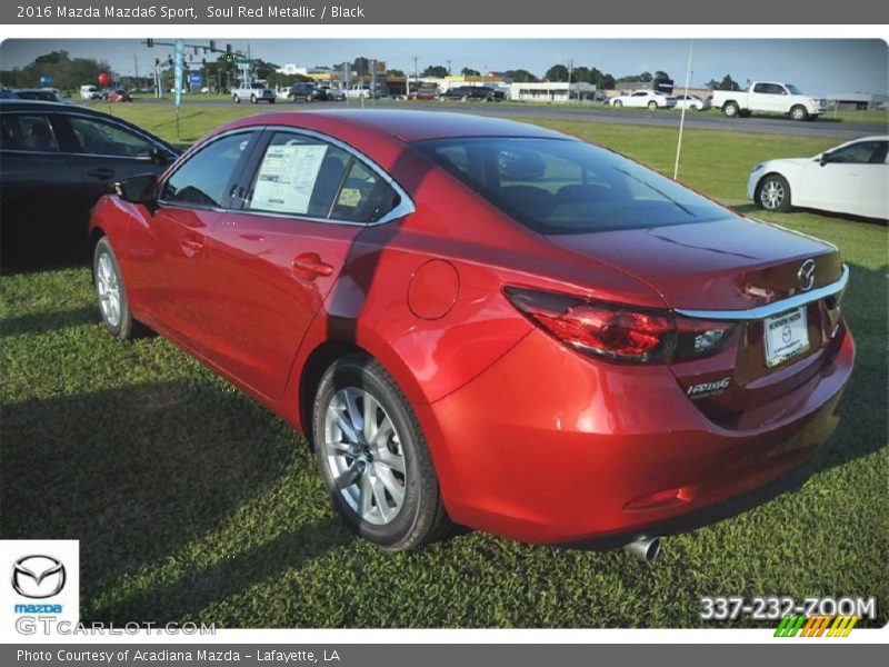 Soul Red Metallic / Black 2016 Mazda Mazda6 Sport
