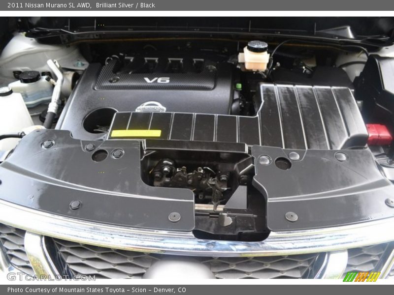 Brilliant Silver / Black 2011 Nissan Murano SL AWD