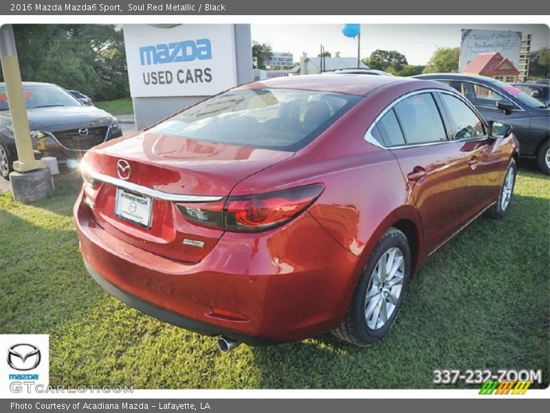 Soul Red Metallic / Black 2016 Mazda Mazda6 Sport