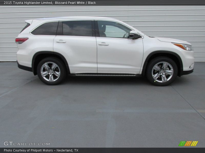 Blizzard Pearl White / Black 2015 Toyota Highlander Limited