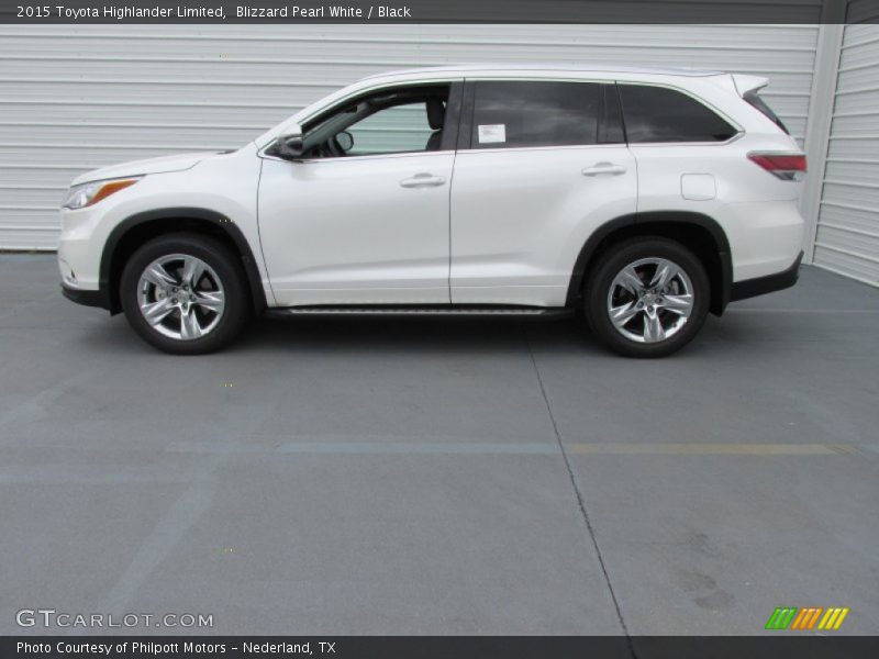 Blizzard Pearl White / Black 2015 Toyota Highlander Limited