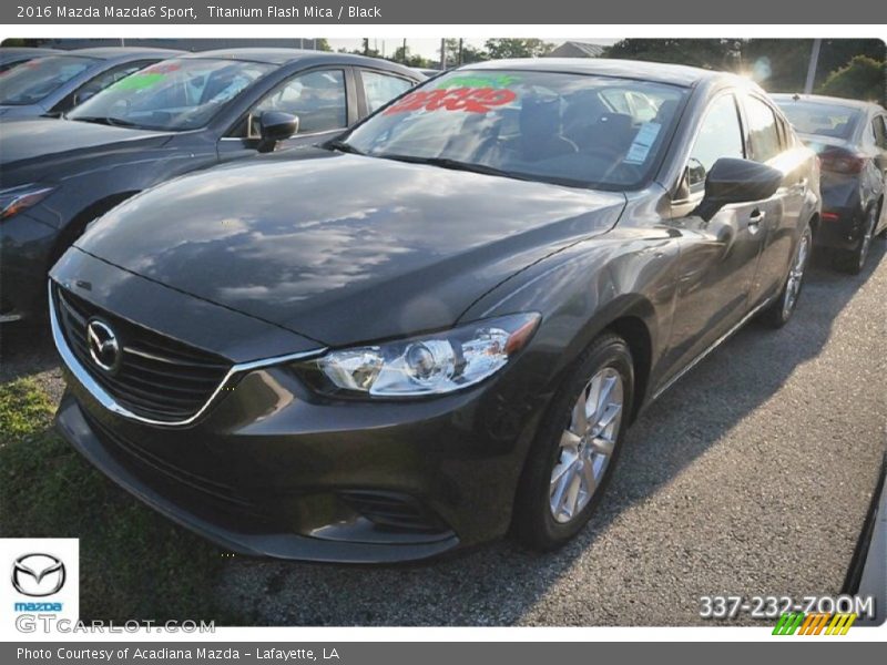 Titanium Flash Mica / Black 2016 Mazda Mazda6 Sport