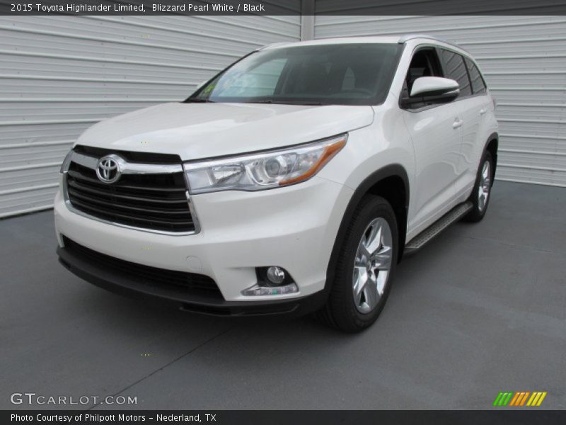 Blizzard Pearl White / Black 2015 Toyota Highlander Limited