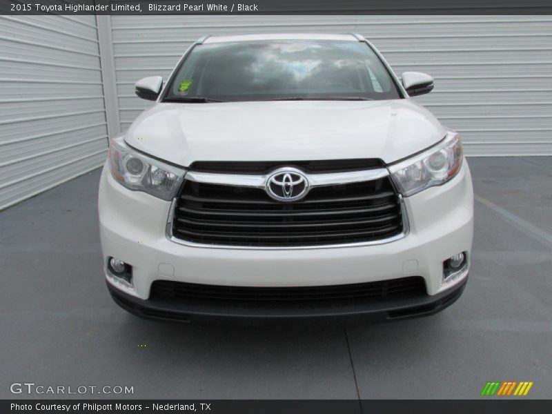 Blizzard Pearl White / Black 2015 Toyota Highlander Limited