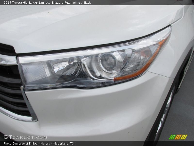 Blizzard Pearl White / Black 2015 Toyota Highlander Limited