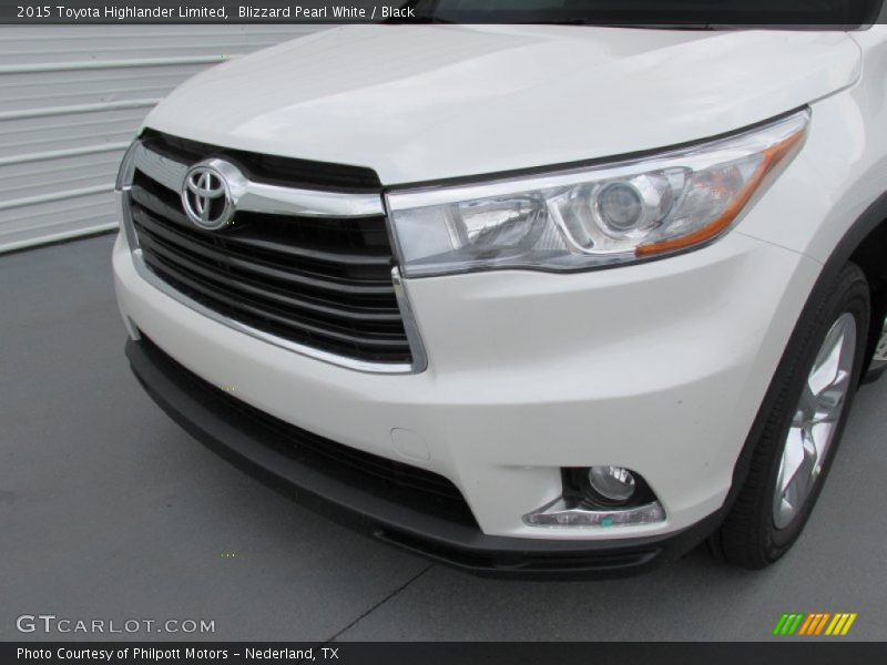 Blizzard Pearl White / Black 2015 Toyota Highlander Limited