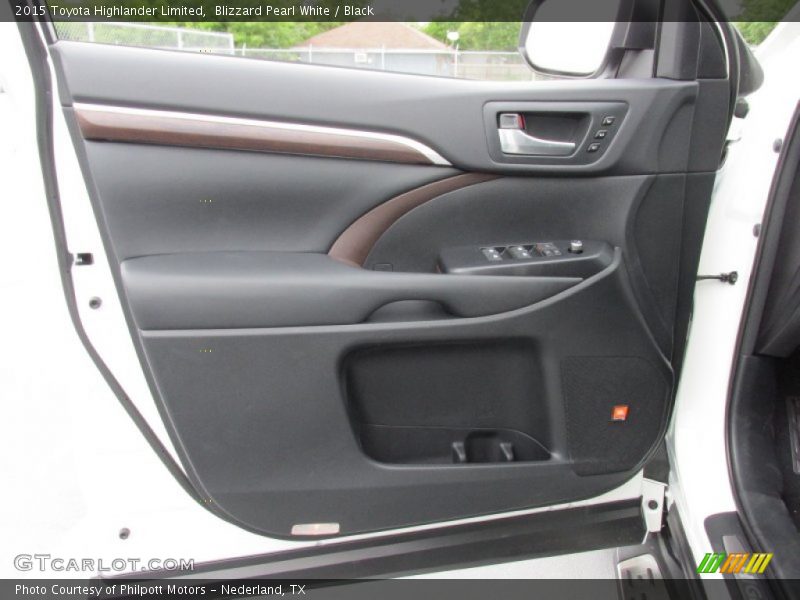 Blizzard Pearl White / Black 2015 Toyota Highlander Limited