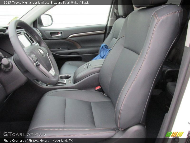 Blizzard Pearl White / Black 2015 Toyota Highlander Limited