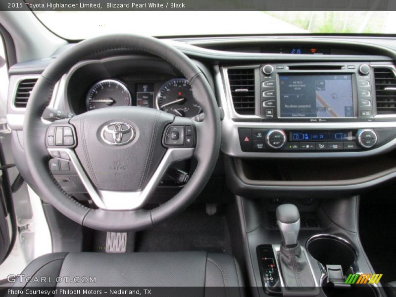 Blizzard Pearl White / Black 2015 Toyota Highlander Limited