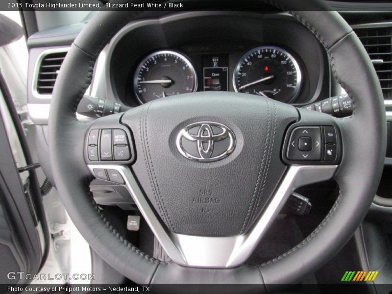 Blizzard Pearl White / Black 2015 Toyota Highlander Limited