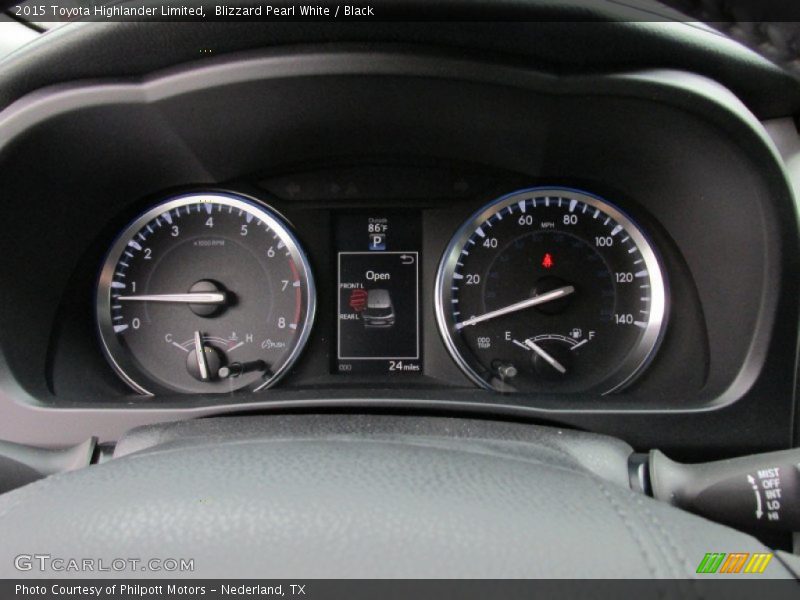 Blizzard Pearl White / Black 2015 Toyota Highlander Limited