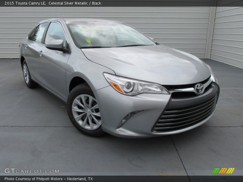Celestial Silver Metallic / Black 2015 Toyota Camry LE