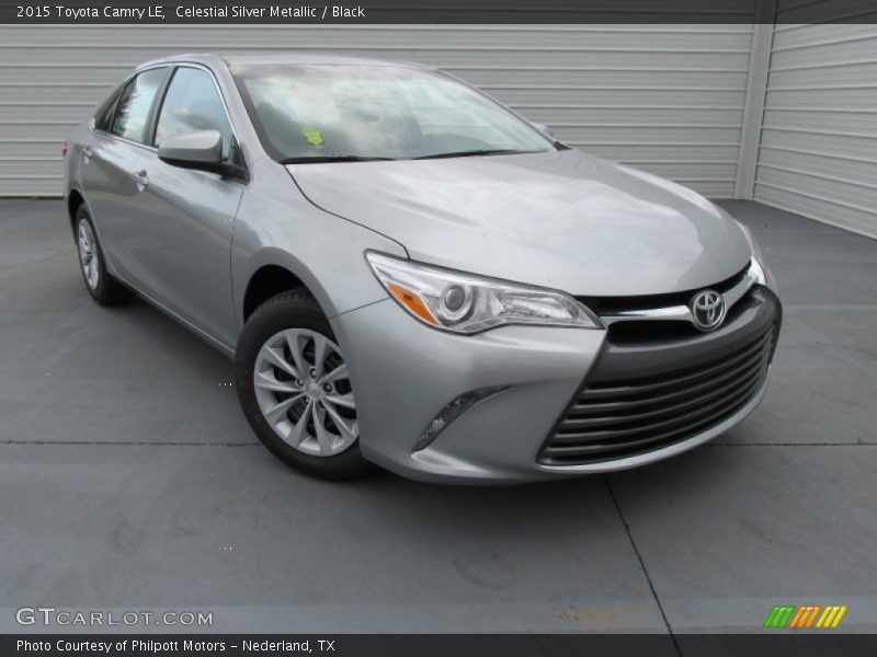 Celestial Silver Metallic / Black 2015 Toyota Camry LE