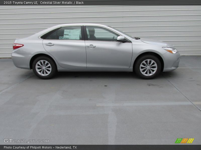 Celestial Silver Metallic / Black 2015 Toyota Camry LE