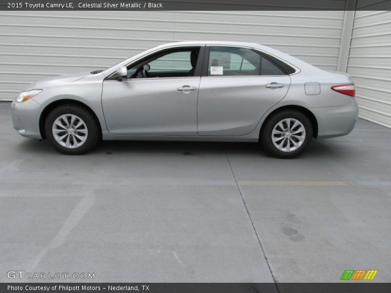 Celestial Silver Metallic / Black 2015 Toyota Camry LE