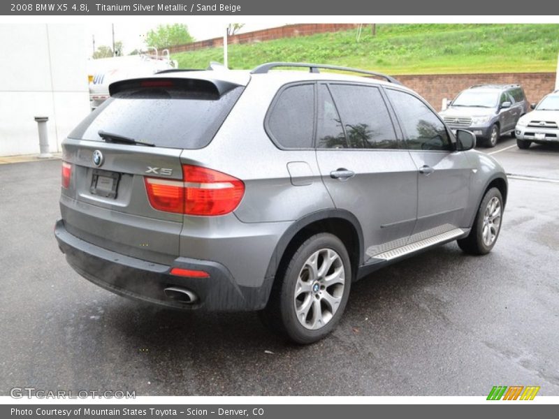 Titanium Silver Metallic / Sand Beige 2008 BMW X5 4.8i