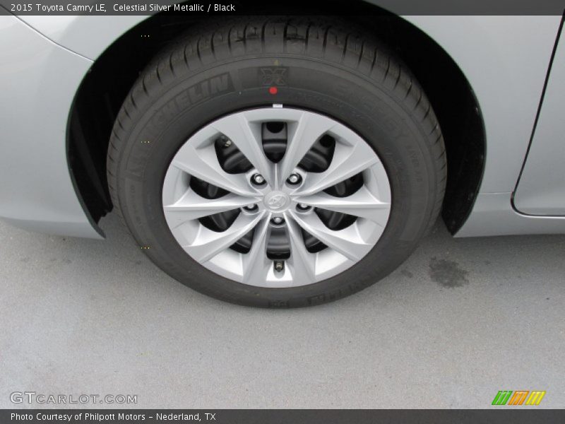 Celestial Silver Metallic / Black 2015 Toyota Camry LE