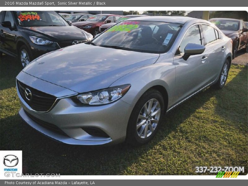 Sonic Silver Metallic / Black 2016 Mazda Mazda6 Sport