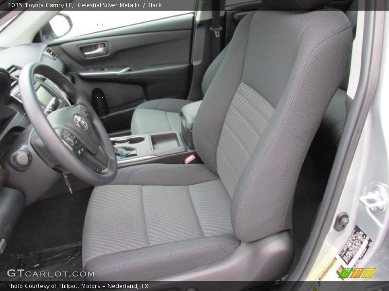 Celestial Silver Metallic / Black 2015 Toyota Camry LE