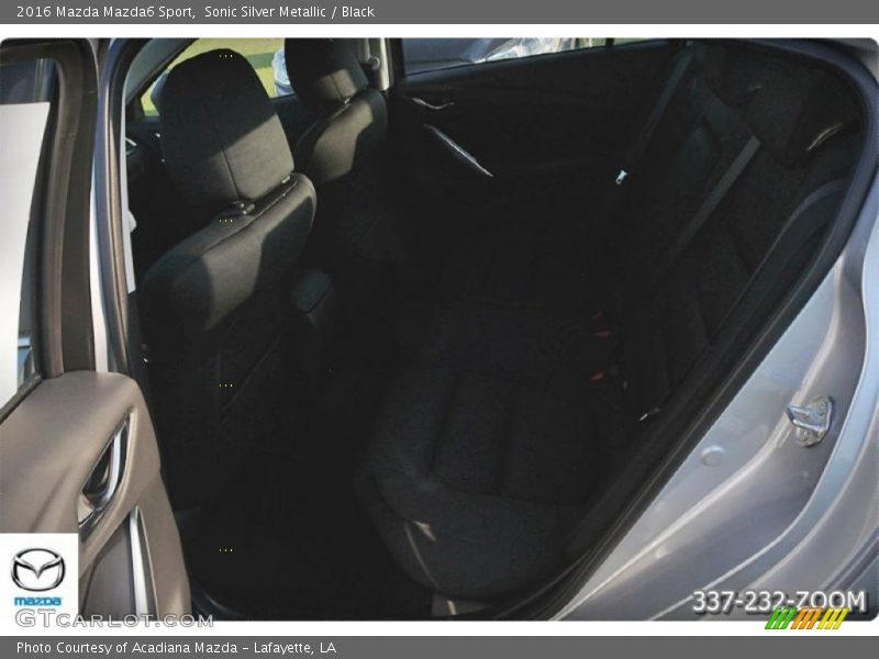 Sonic Silver Metallic / Black 2016 Mazda Mazda6 Sport