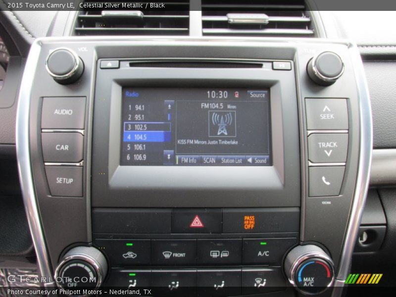 Celestial Silver Metallic / Black 2015 Toyota Camry LE