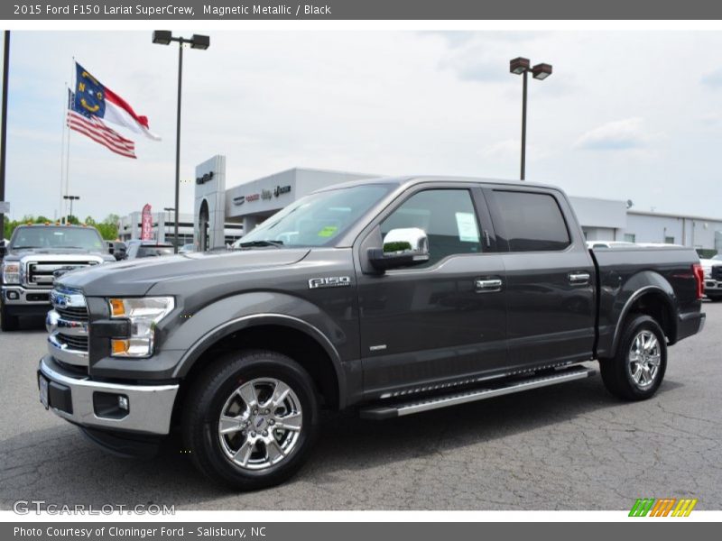Magnetic Metallic / Black 2015 Ford F150 Lariat SuperCrew