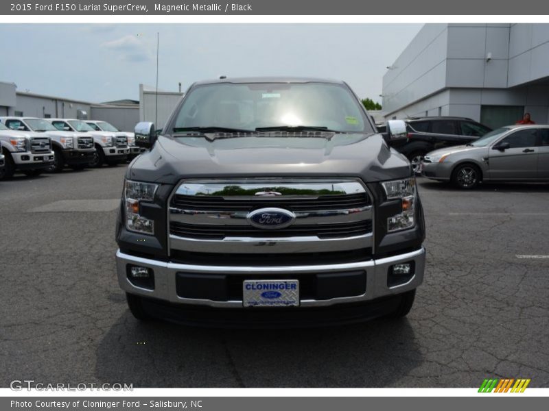 Magnetic Metallic / Black 2015 Ford F150 Lariat SuperCrew