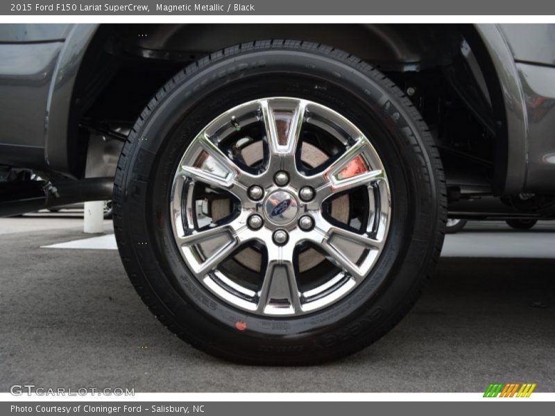 Magnetic Metallic / Black 2015 Ford F150 Lariat SuperCrew