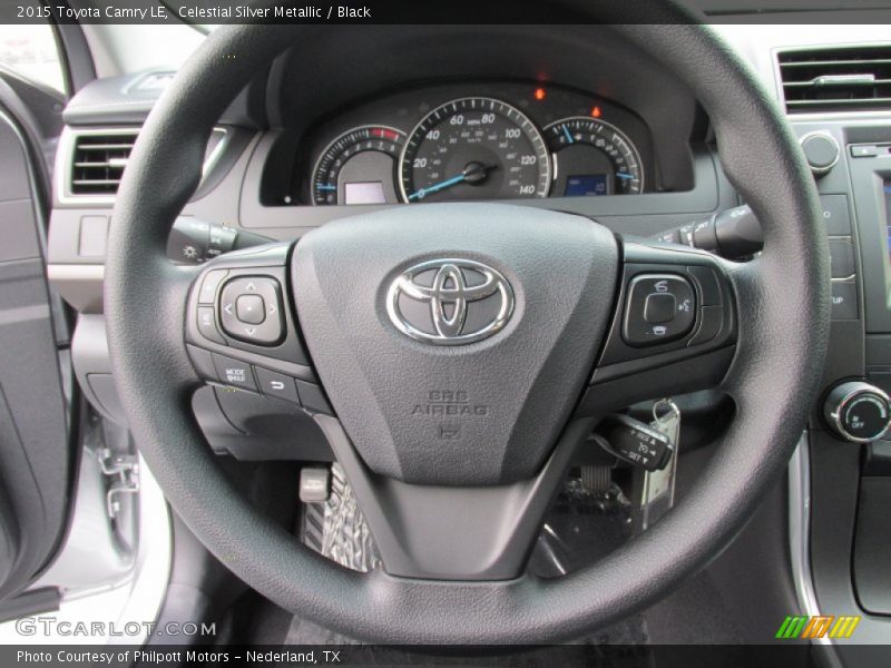 Celestial Silver Metallic / Black 2015 Toyota Camry LE