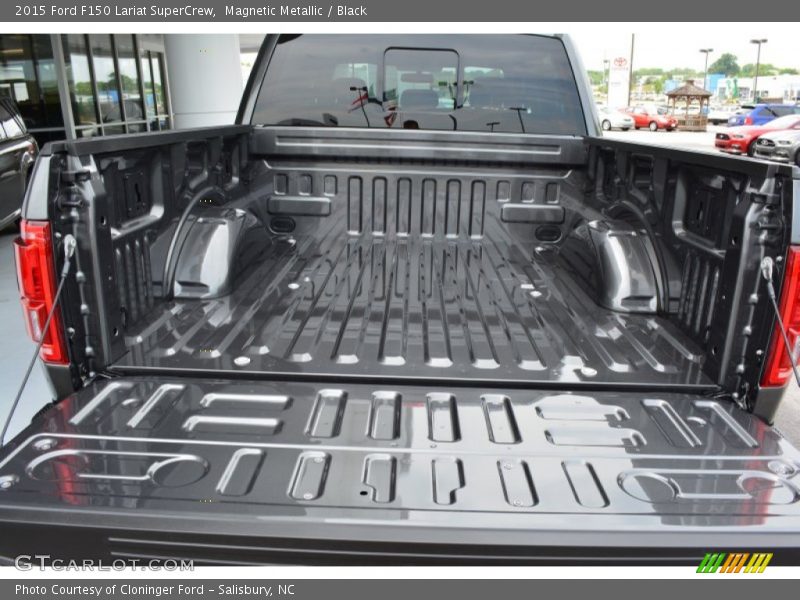 Magnetic Metallic / Black 2015 Ford F150 Lariat SuperCrew