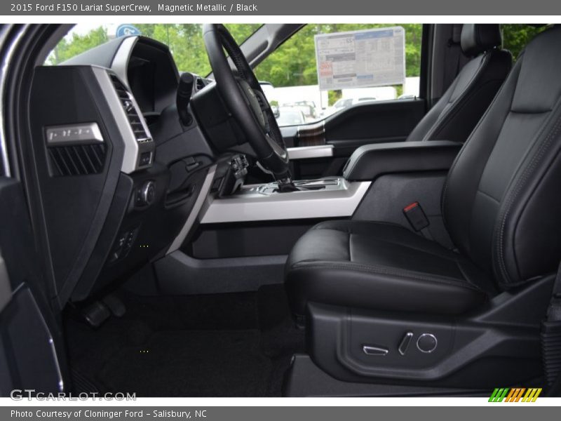 Magnetic Metallic / Black 2015 Ford F150 Lariat SuperCrew