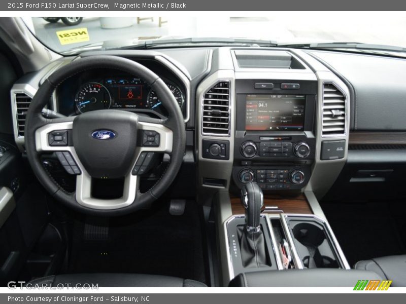 Magnetic Metallic / Black 2015 Ford F150 Lariat SuperCrew