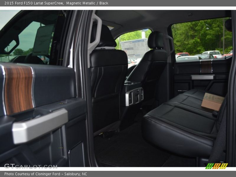 Magnetic Metallic / Black 2015 Ford F150 Lariat SuperCrew