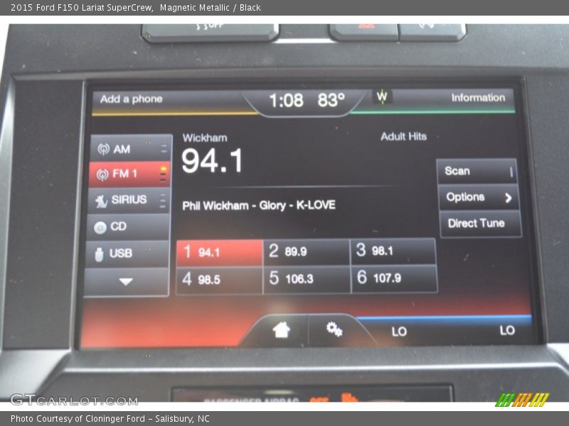 Magnetic Metallic / Black 2015 Ford F150 Lariat SuperCrew