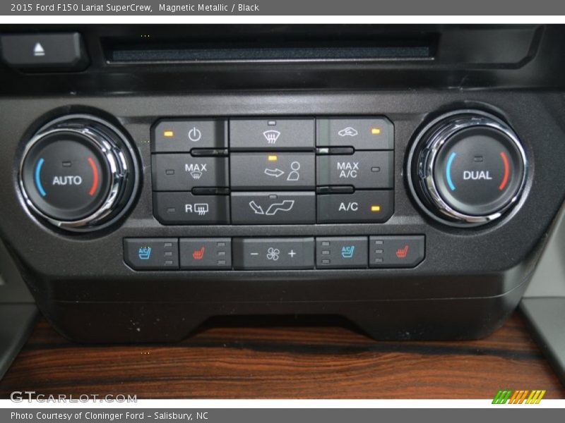 Magnetic Metallic / Black 2015 Ford F150 Lariat SuperCrew