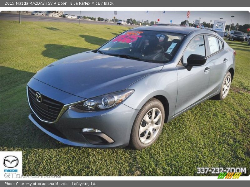 Blue Reflex Mica / Black 2015 Mazda MAZDA3 i SV 4 Door
