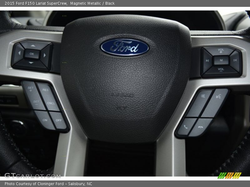 Magnetic Metallic / Black 2015 Ford F150 Lariat SuperCrew