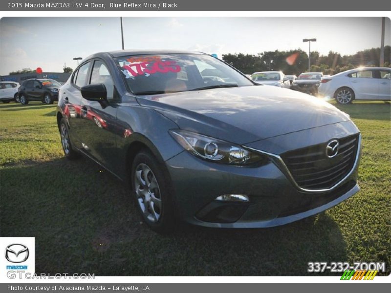 Blue Reflex Mica / Black 2015 Mazda MAZDA3 i SV 4 Door