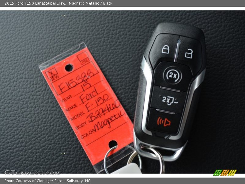 Magnetic Metallic / Black 2015 Ford F150 Lariat SuperCrew